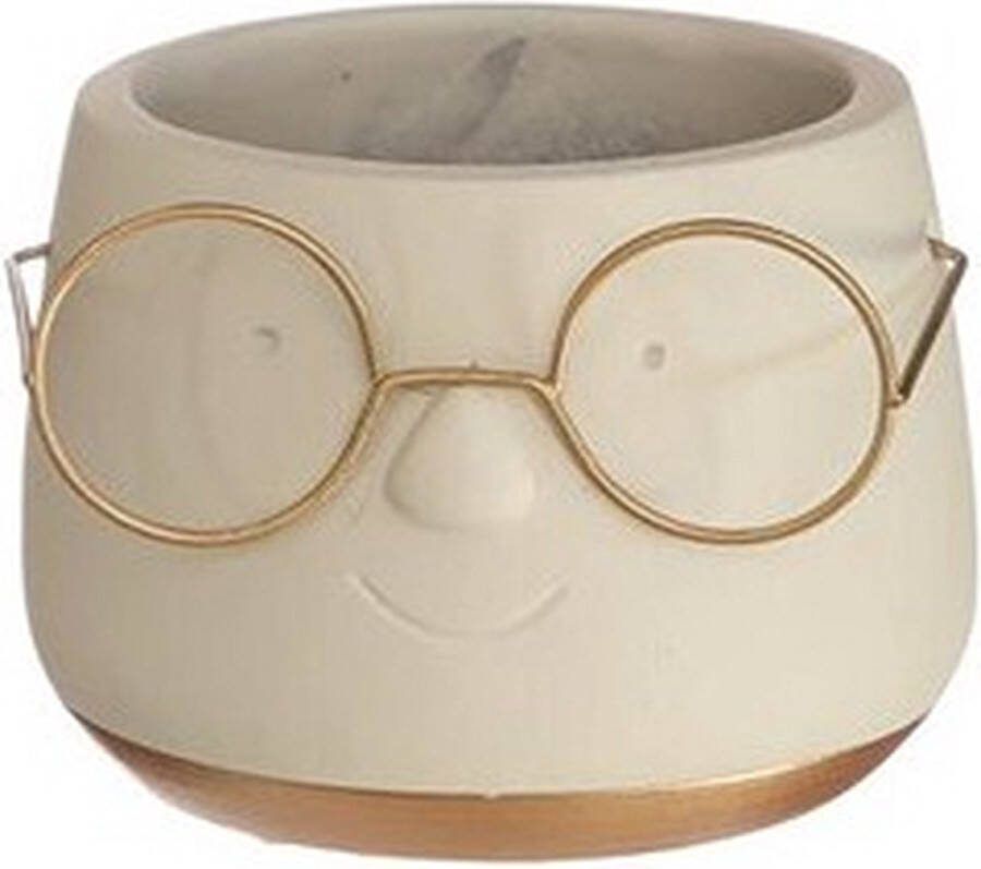 PacklinQ Pot met Brill goud Ø8 5 h: 6 5 cm (6 stuks)