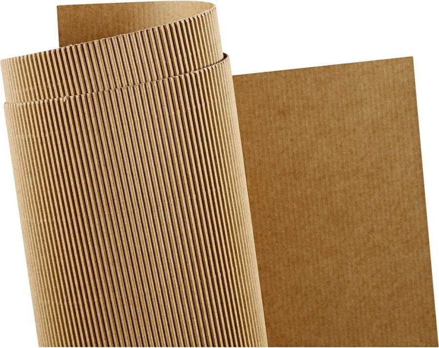 PacklinQ Ribbelkarton 50x70 cm 120 gr 10vel 1 doos