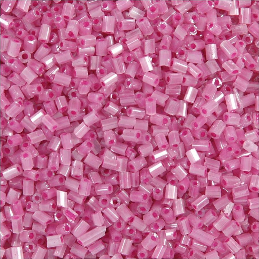 PacklinQ Rocailles afm 15 0 d: 1 7 mm roze 2-cut 500gr gatgrootte 0 5 mm [HOB-68783]