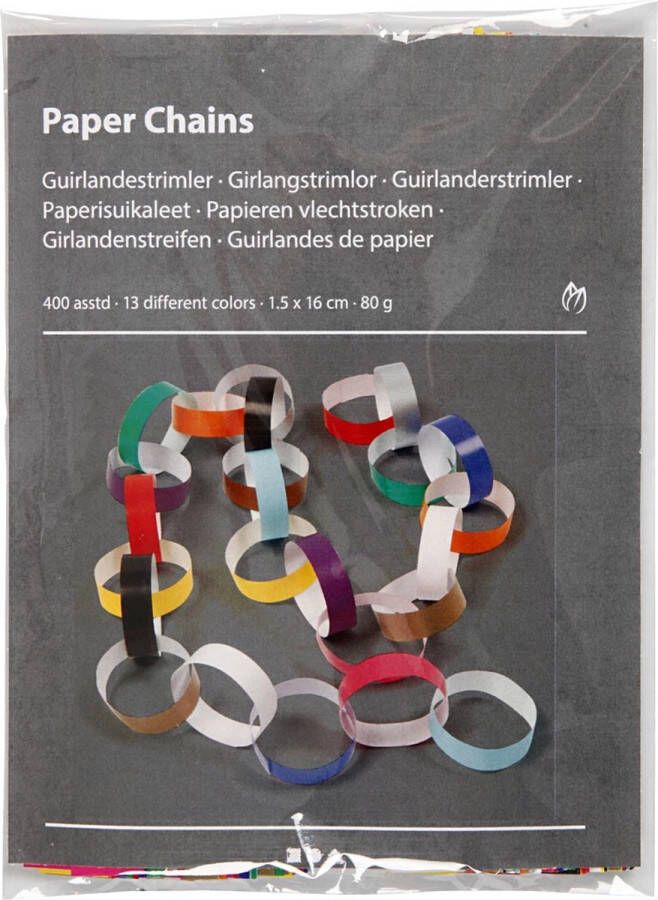 PacklinQ Slinger Stroken L: 16 cm B: 15 mm kleuren 400stuk 1 doos