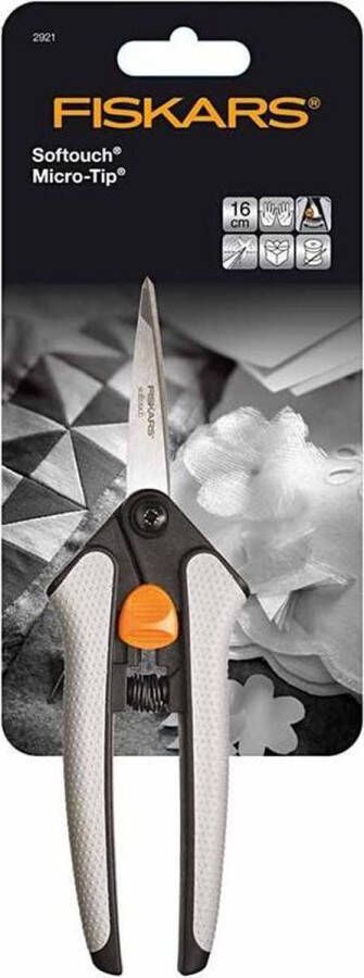 PacklinQ Soft-touch schaar L: 15 cm micro spids 1stuk 1 stuk