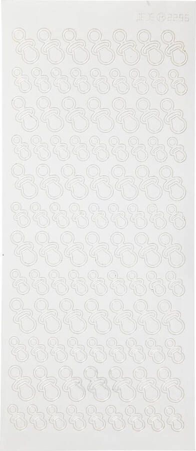 PacklinQ Stickers. dummies. 10x23 cm. wit. 1 vel