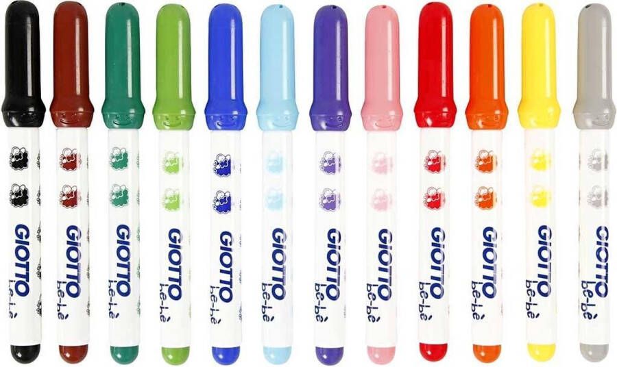 PacklinQ Stiften. diverse kleuren. d 5 mm. lijndikte 1-3 mm. 12 stuk 1 doos