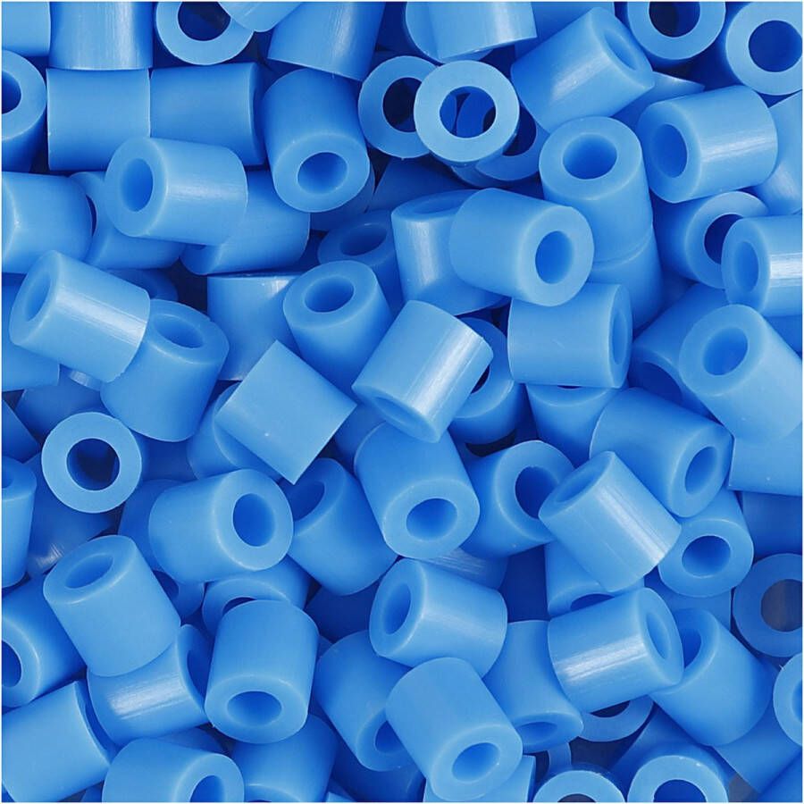 PacklinQ Strijkkralen afm 5x5 mm gatgrootte 2 5 mm medium blauw (32238) 6000 stuk 1 doos