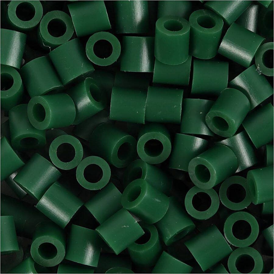 PacklinQ Strijkkralen afm 5x5 mm gatgrootte 2 5 mm medium groen (32230) 1100 stuk 1 doos