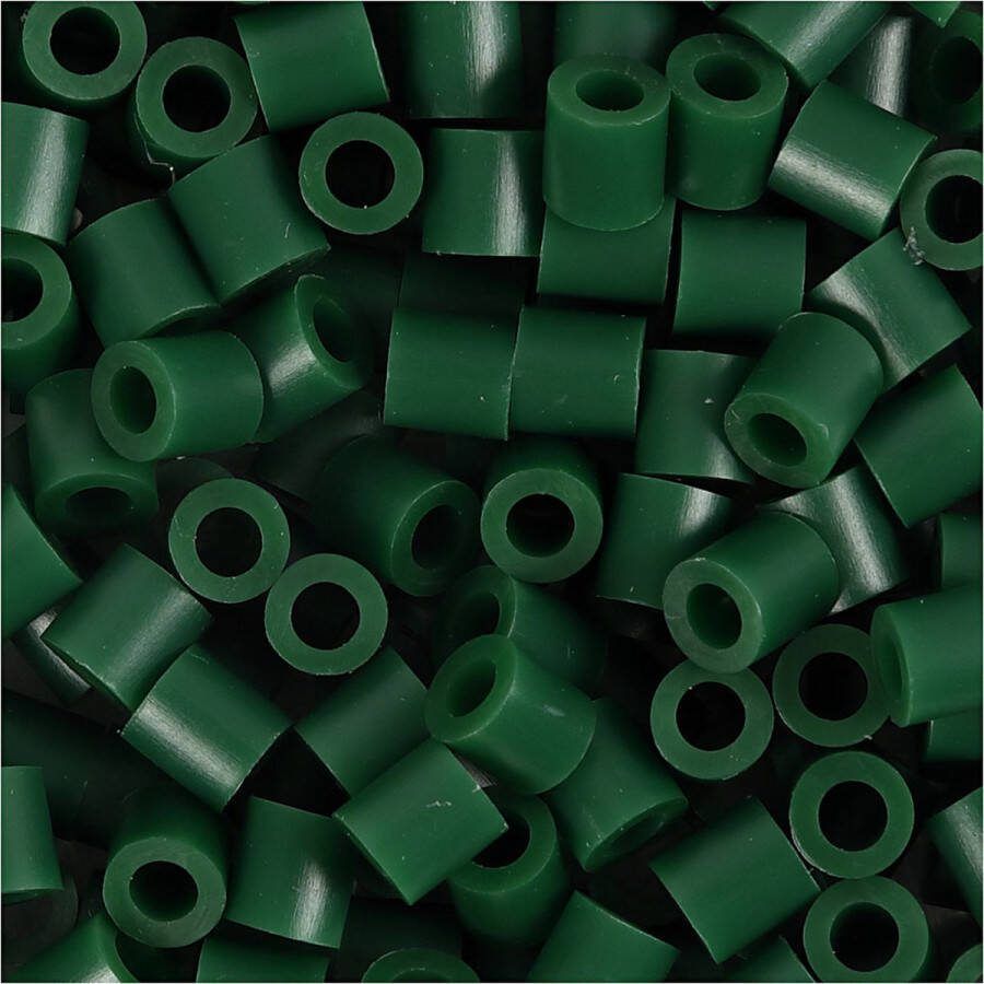 PacklinQ Strijkkralen afm 5x5 mm gatgrootte 2 5 mm medium groen (32230) 6000 stuk 1 doos