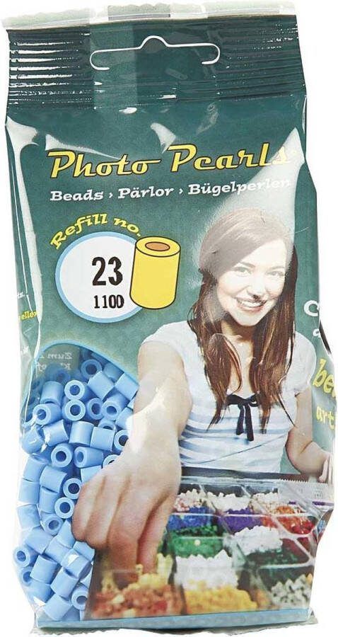PacklinQ Strijkkralen. pastel blauw (32224). afm 5x5 mm. gatgrootte 2.5 mm. medium. 1100 stuk 1 doos