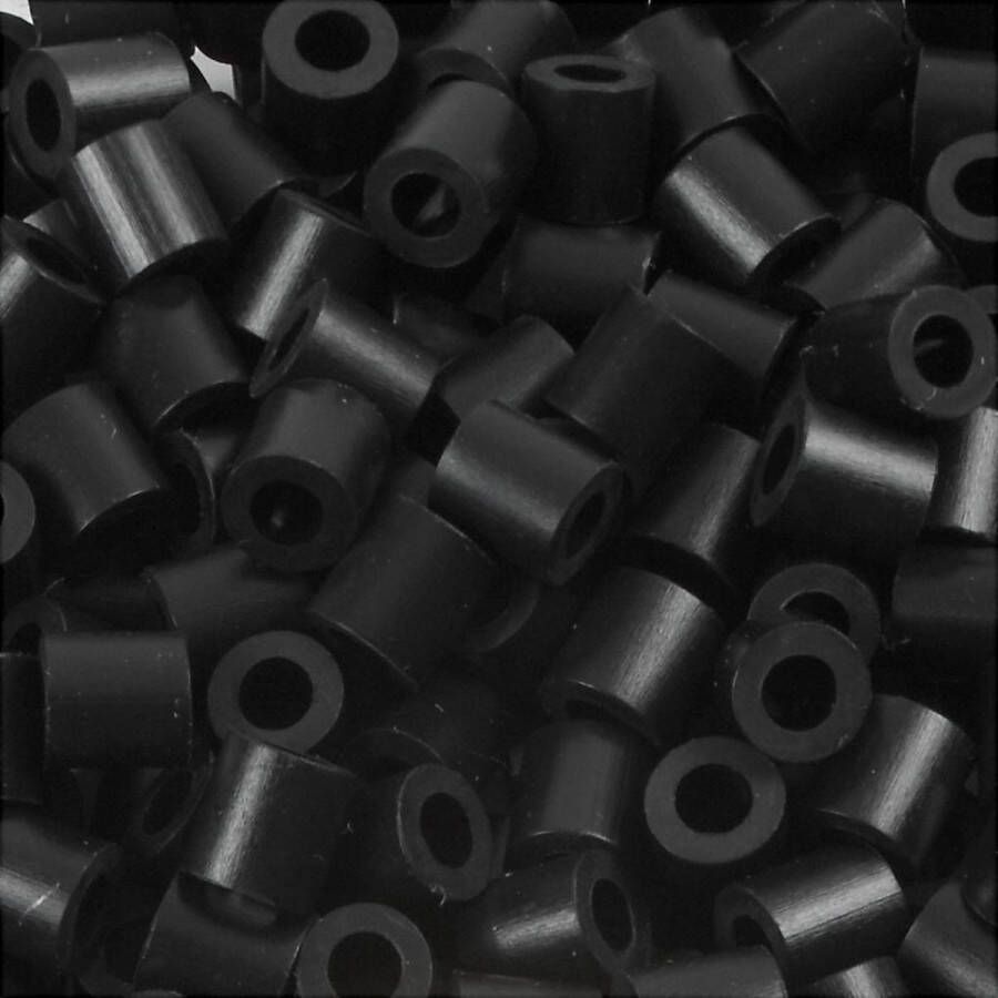 PacklinQ Strijkkralen afm 5x5 mm gatgrootte 2 5 mm medium schwarz (32220) 6000 stuk 1 doos