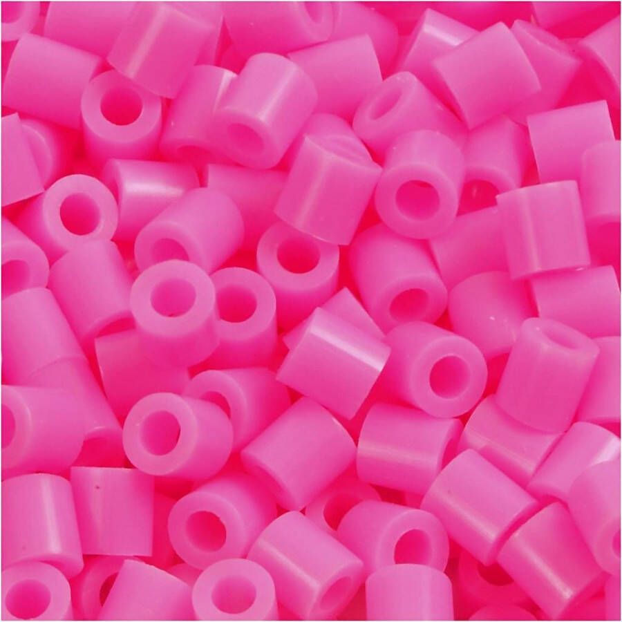 PacklinQ Strijkkralen. roze (32222). afm 5x5 mm. gatgrootte 2.5 mm. medium. 1100 stuk 1 doos
