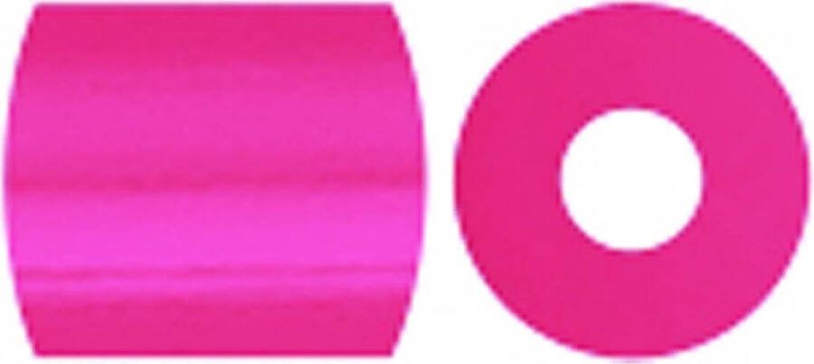 PacklinQ Strijkkralen afm 5x5 mm gatgrootte 2 5 mm medium roze neon (32257) 6000stuk 1 doos