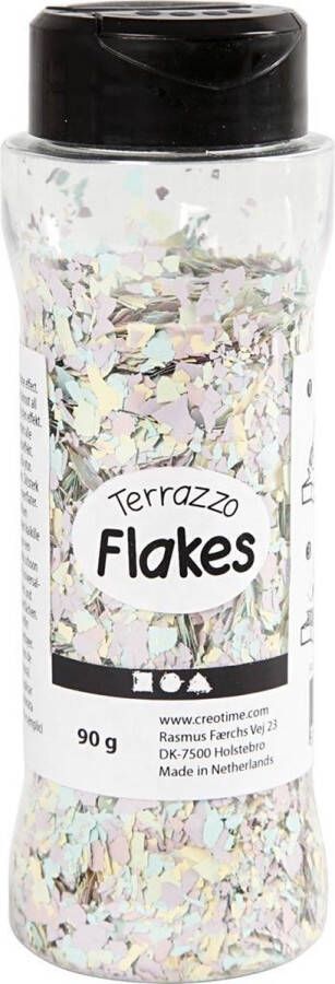 PacklinQ Terrazzo vlokken. pastelkleuren. 90 gr 1 Doosje