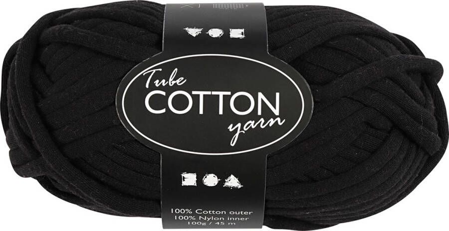 PacklinQ Textielgaren L: 45 m zwart 100gr 1 bol