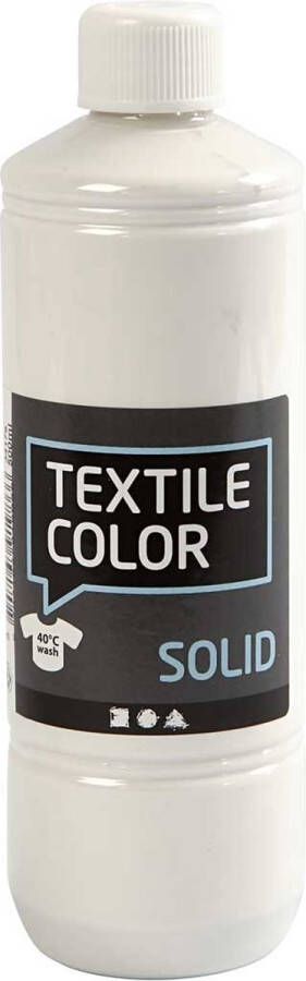 PacklinQ Textile Color. dek wit. dekkend. 500 ml 1 fles