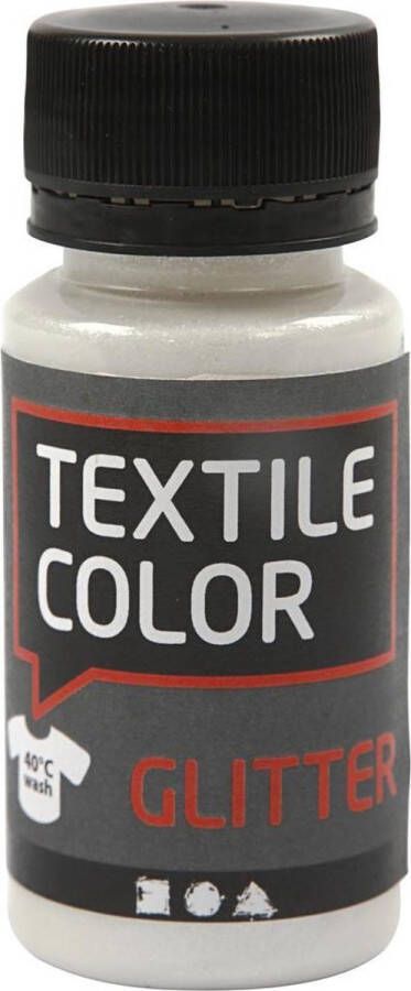 PacklinQ Textile Color glitter transparant 50 ml 1 fles