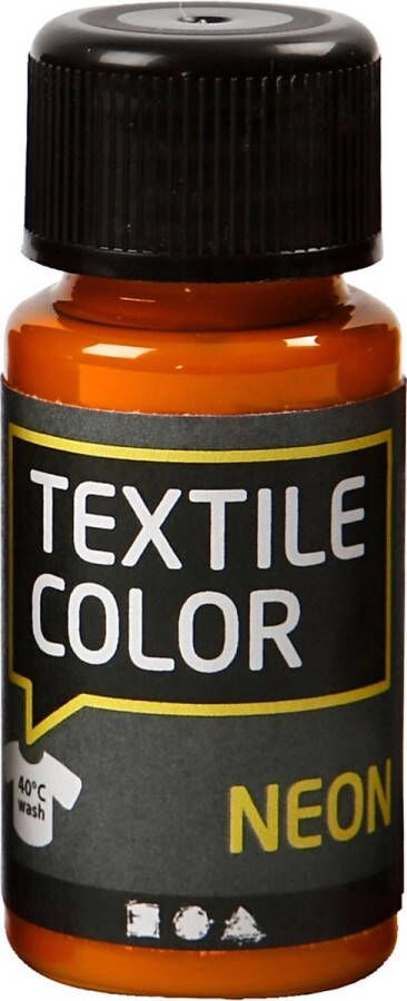 PacklinQ Textile Color. neon oranje. 50 ml 1 fles