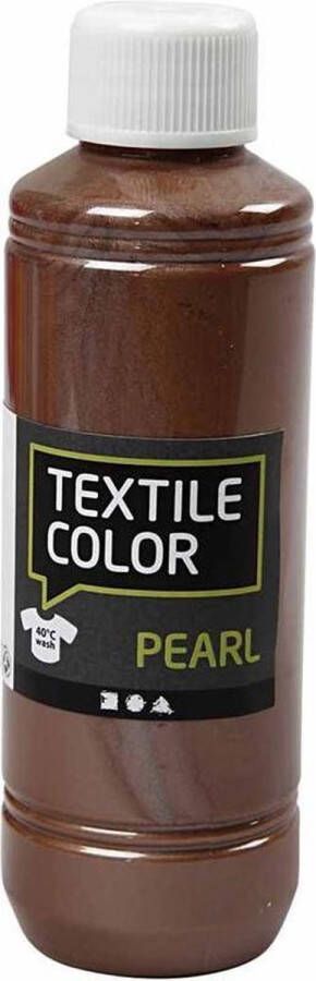 PacklinQ Textile Color. parelmoer. bruin. 250 ml 1 fles