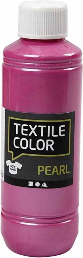 PacklinQ Textile Color. parelmoer. cyclaam. 250 ml 1 fles