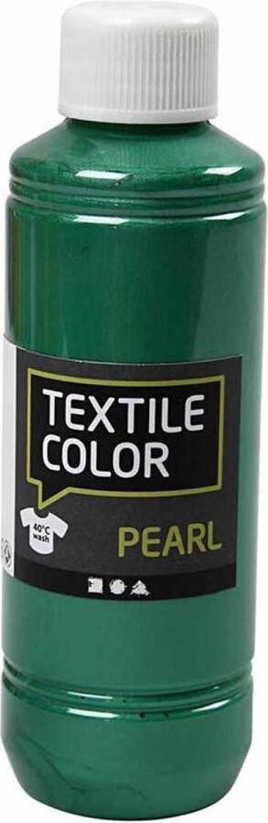 PacklinQ Textile Color. parelmoer. groen. 250 ml 1 fles