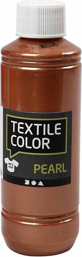 PacklinQ Textile Color. parelmoer. koper. 250 ml 1 fles