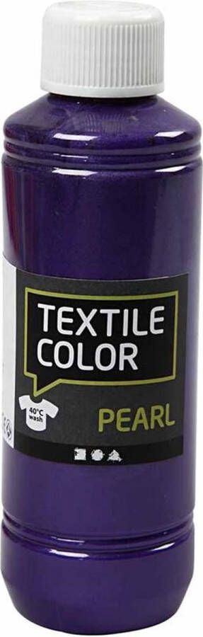 PacklinQ Textile Color. parelmoer. violet. 250 ml 1 fles
