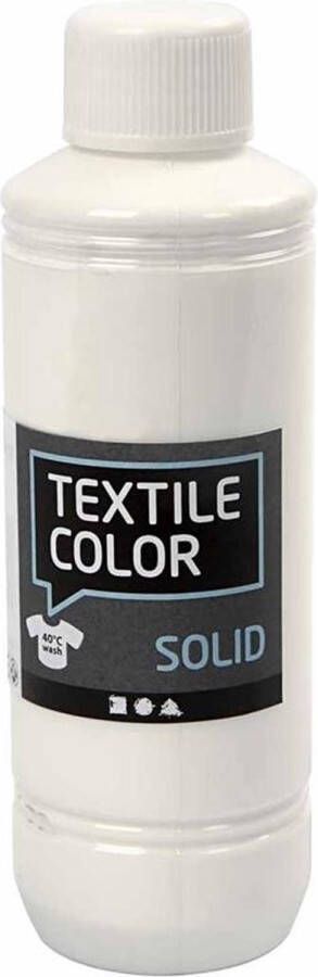PacklinQ Textile Color. wit. dekkend. 250 ml 1 fles