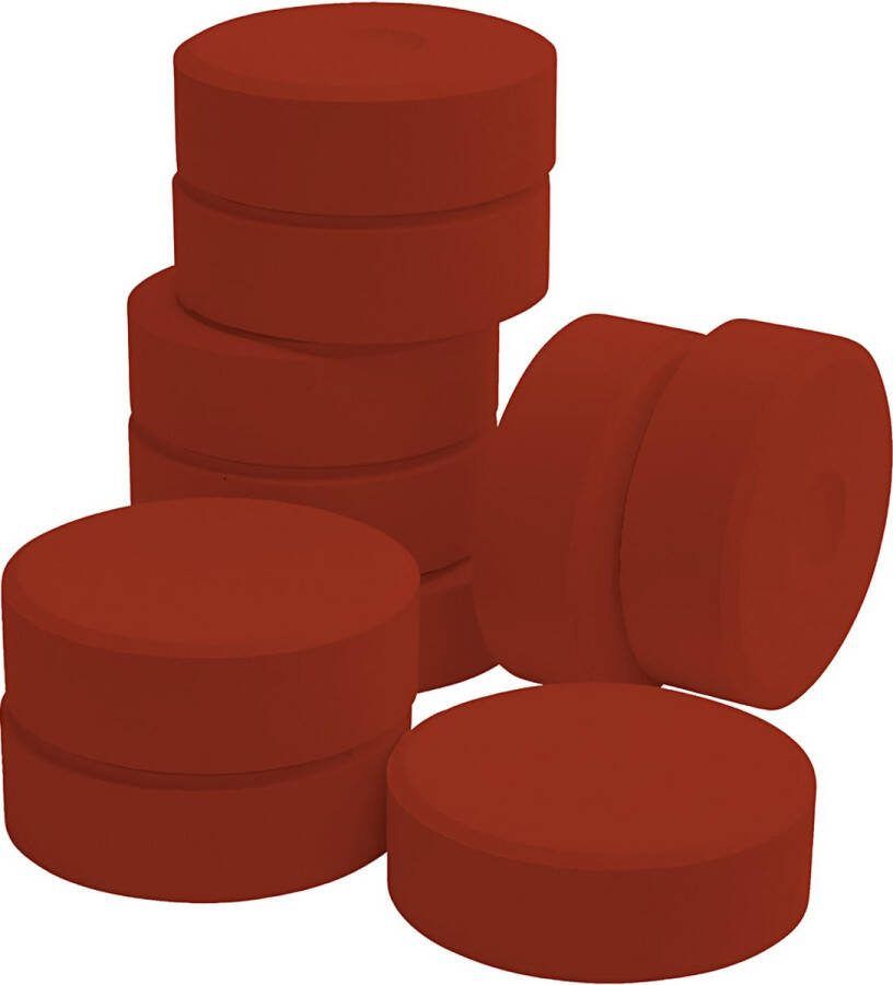 PacklinQ Waterverf. crimson red. H: 19 mm. d 57 mm. 10 stuk 1 doos