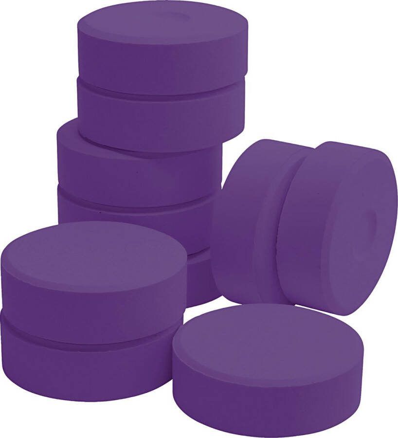 PacklinQ Waterverf. violet. H: 19 mm. d 57 mm. 10 stuk 1 doos