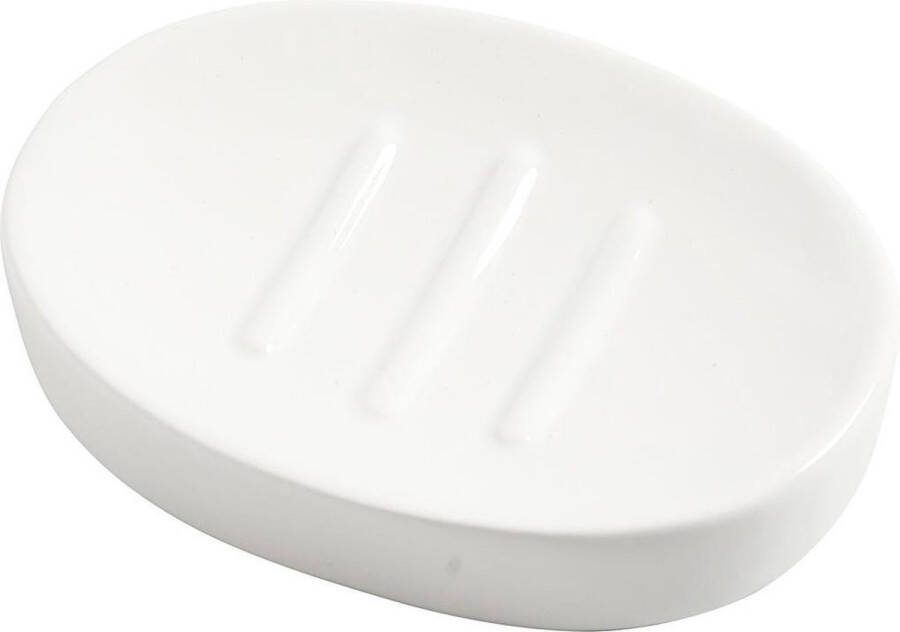 PacklinQ Zeepbakje H: 2 5 cm L: 13 5 cm B: 10 cm wit 1stuk 1 stuk