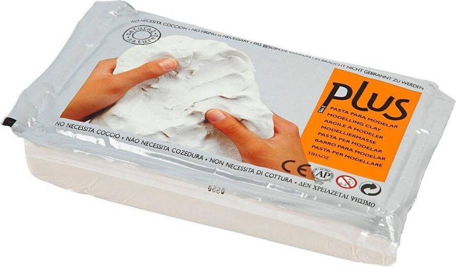 PacklinQ Zelfhardende Klei wit 12x1000 gr 1 doos