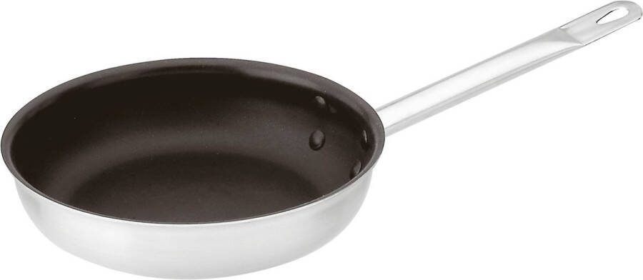 Paderno Tri Ply Koekenpan Non Stick Ø 36 cm Roestvast Staal Zilver