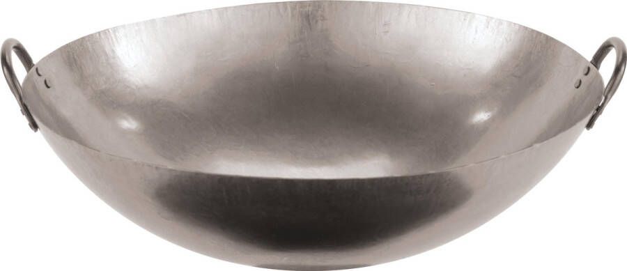 Paderno wokpan incl. 2 handvaten staal ø 45 5 cm
