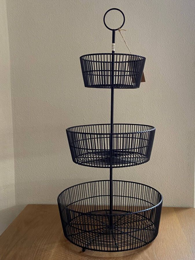 Padia Etagere zwart 66cm hoog