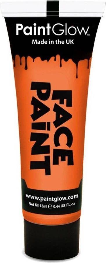 PaintGlow Face Paint PASTEL Oranje Orange Koningsdag E.K W.K Voetbal