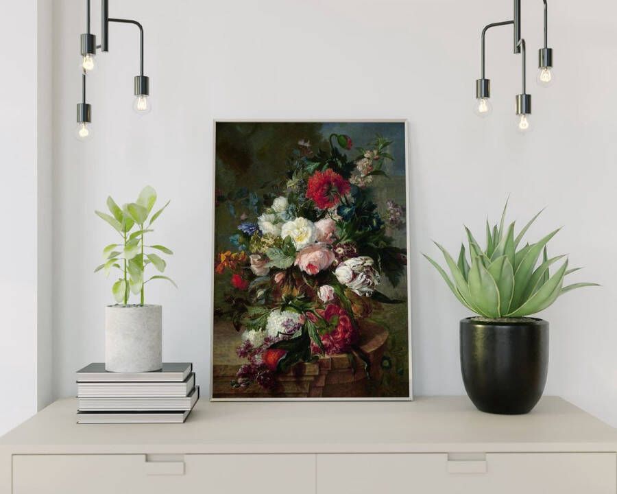 Painting Expert Schilderen op nummer Volwassenen Schilderen op nummer Kinderen Bloemen in een Vaas 40x50cm Exclusief Lijst (24 kleurtjes)