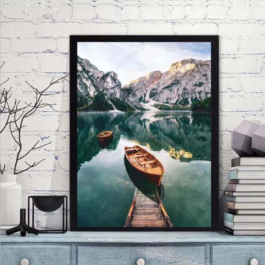 Painting Expert Schilderen op nummer Volwassenen – Schilderen op nummer Kinderen Boot 40x50cm Op Lijst Gemonteerd (24 kleurtjes)