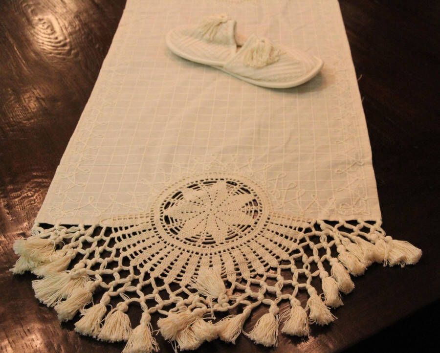 Palace Fashion Katoenen Tafelloper 45x250 cm Naturel