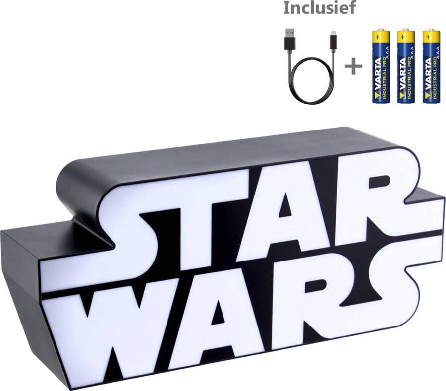 Paladone Star Wars Logo Lamp Incl. USB kabel + 3 AAA Batterijen