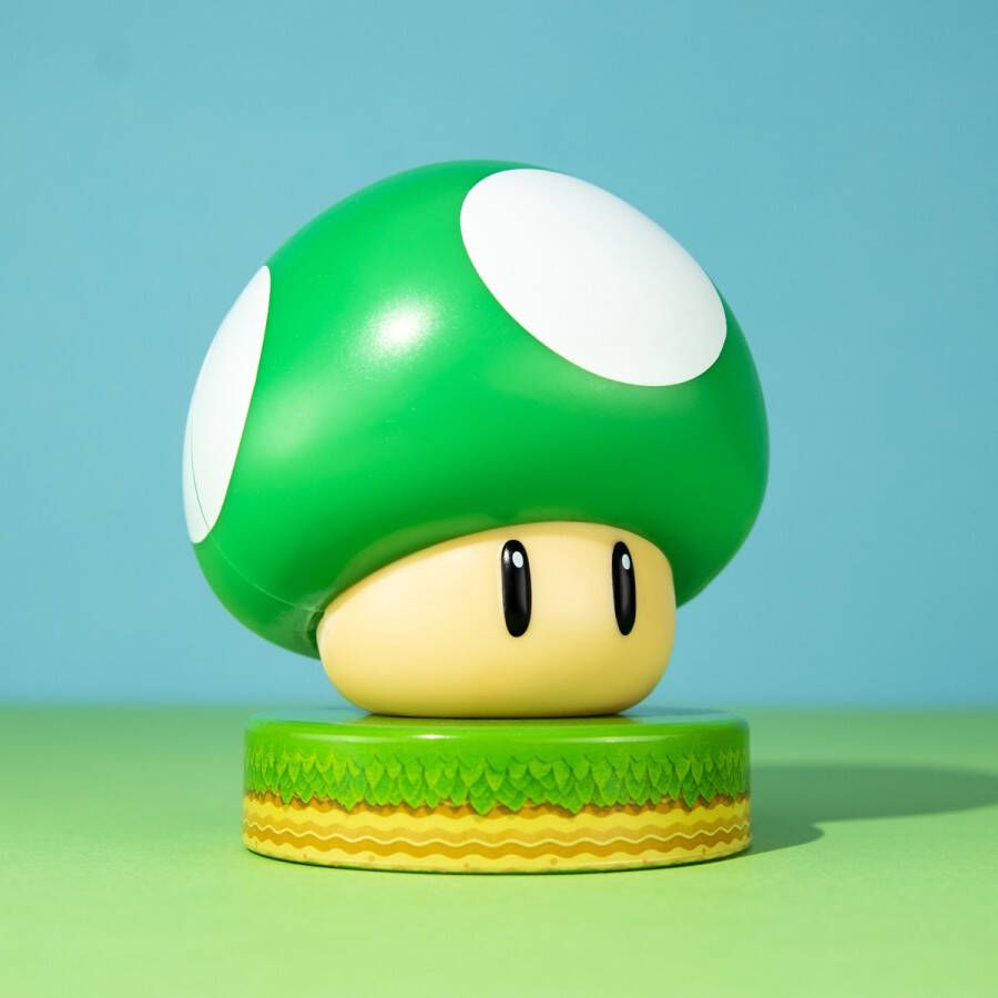 Paladone Super Mario: 1Up Mushroom Icon Light 10 cm groen
