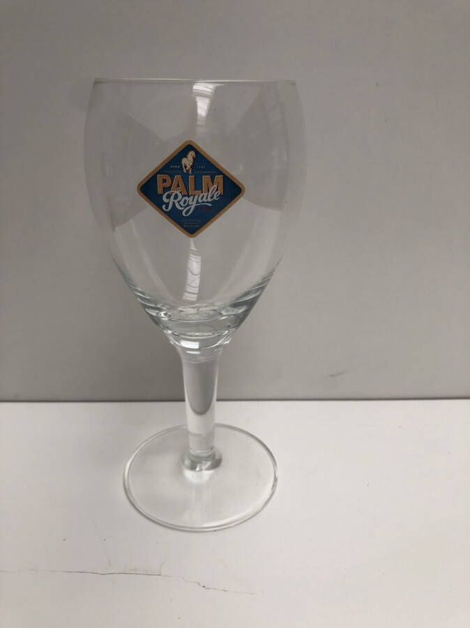 Palm Royale bierglas op voet set 2 x 33cl bierglazen bier glas glazen