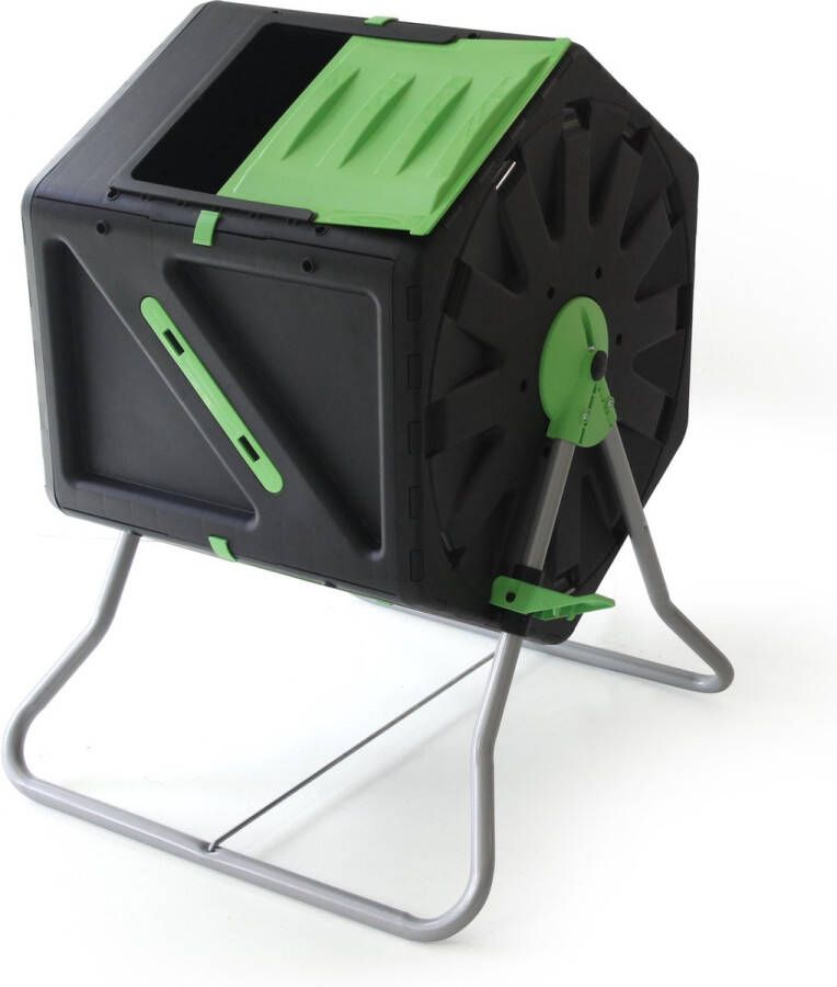 PALMAT Professionele Compostmolen – Composter XL Molen – Tuin en Huisafval 105 Liter – Groen Geel