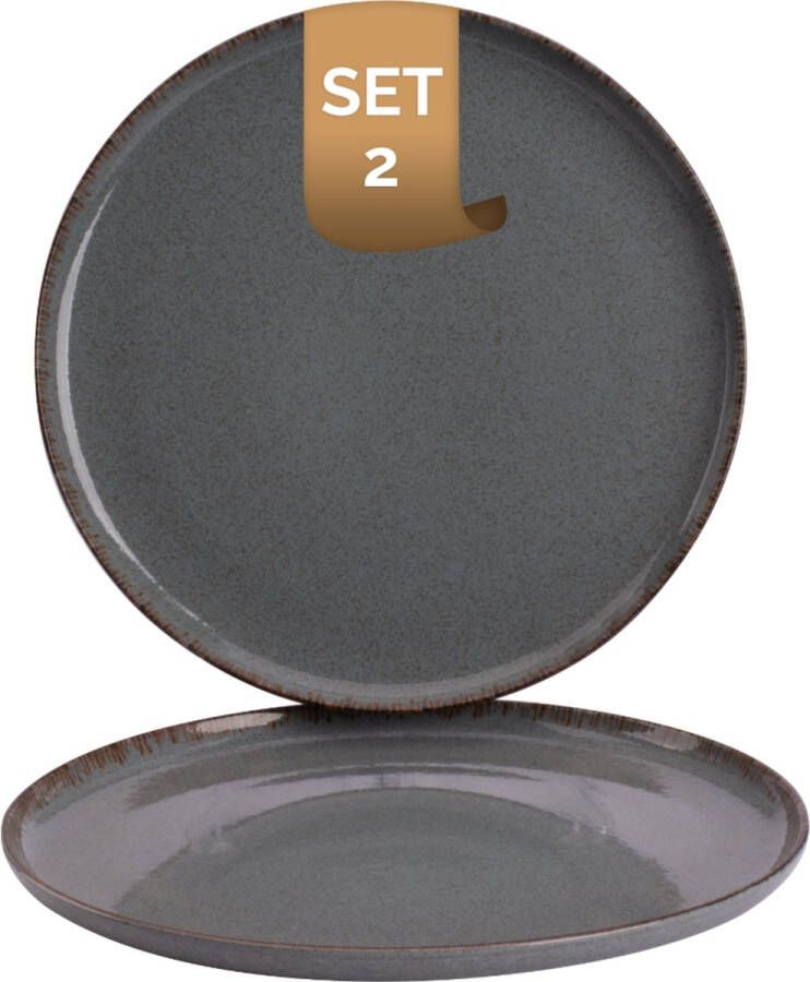Palmer Bord Antigo 28 cm Blauw Porselein 2 stuks