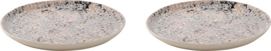 Palmer Bord Confetti 27 cm Roze Stoneware 2 stuk(s)