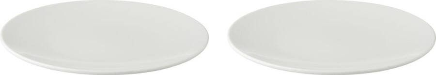 Palmer Bord coupe White Delight 21 cm Wit Porselein 2 stuks