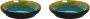 Palmer Bord diep Lotus 21 cm Zwart Turquoise Stoneware 2 stuk(s) - Thumbnail 3