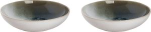 Palmer Bord diep Nordic 22.5 cm Wit Stoneware 2 stuk(s)