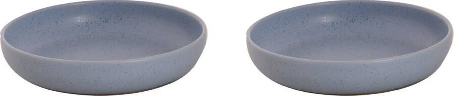 Palmer Bord diep Sandy Loam 22 cm Blauw Stoneware 2 stuk(s)