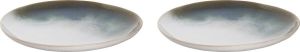 Palmer Bord Nordic 28.5 cm Groen Wit Stoneware 2 stuk(s)