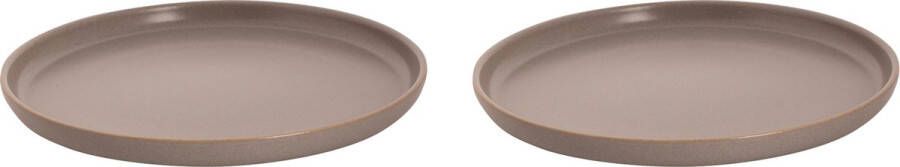 Palmer Bord Sandy Loam 28 cm Grijs Stoneware 2 stuk(s)