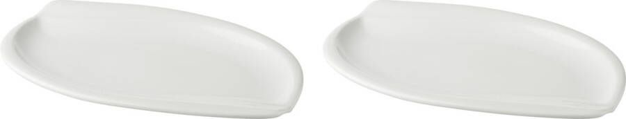 Palmer Bord White Delight 28 x 19 cm Wit Porselein 2 stuk(s)