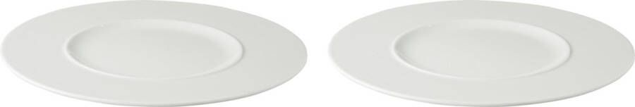 Palmer Bord White Delight 29 cm Wit Porselein 2 stuk(s)